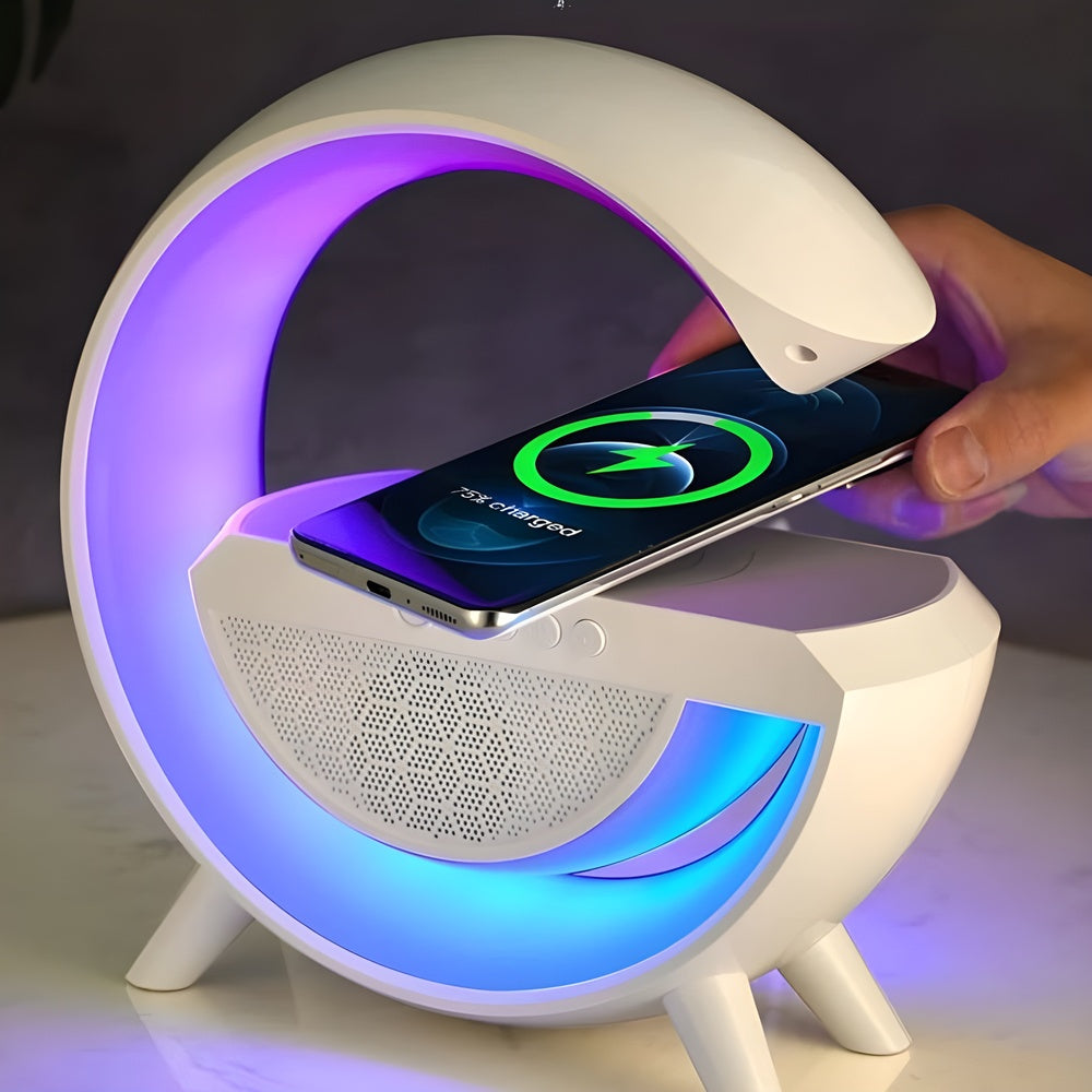 GloChargeSound™ | Wireless Charging Speaker Table Lamp