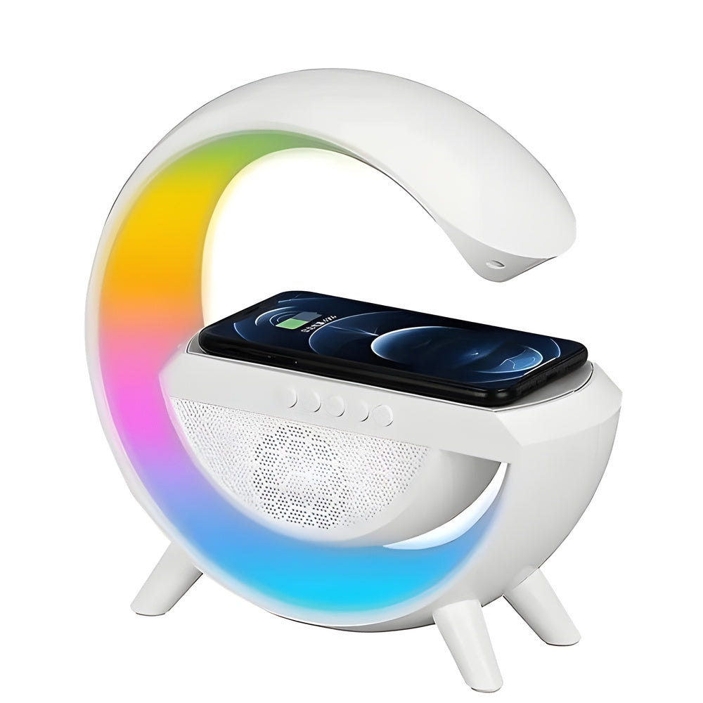 GloChargeSound™ | Wireless Charging Speaker Table Lamp