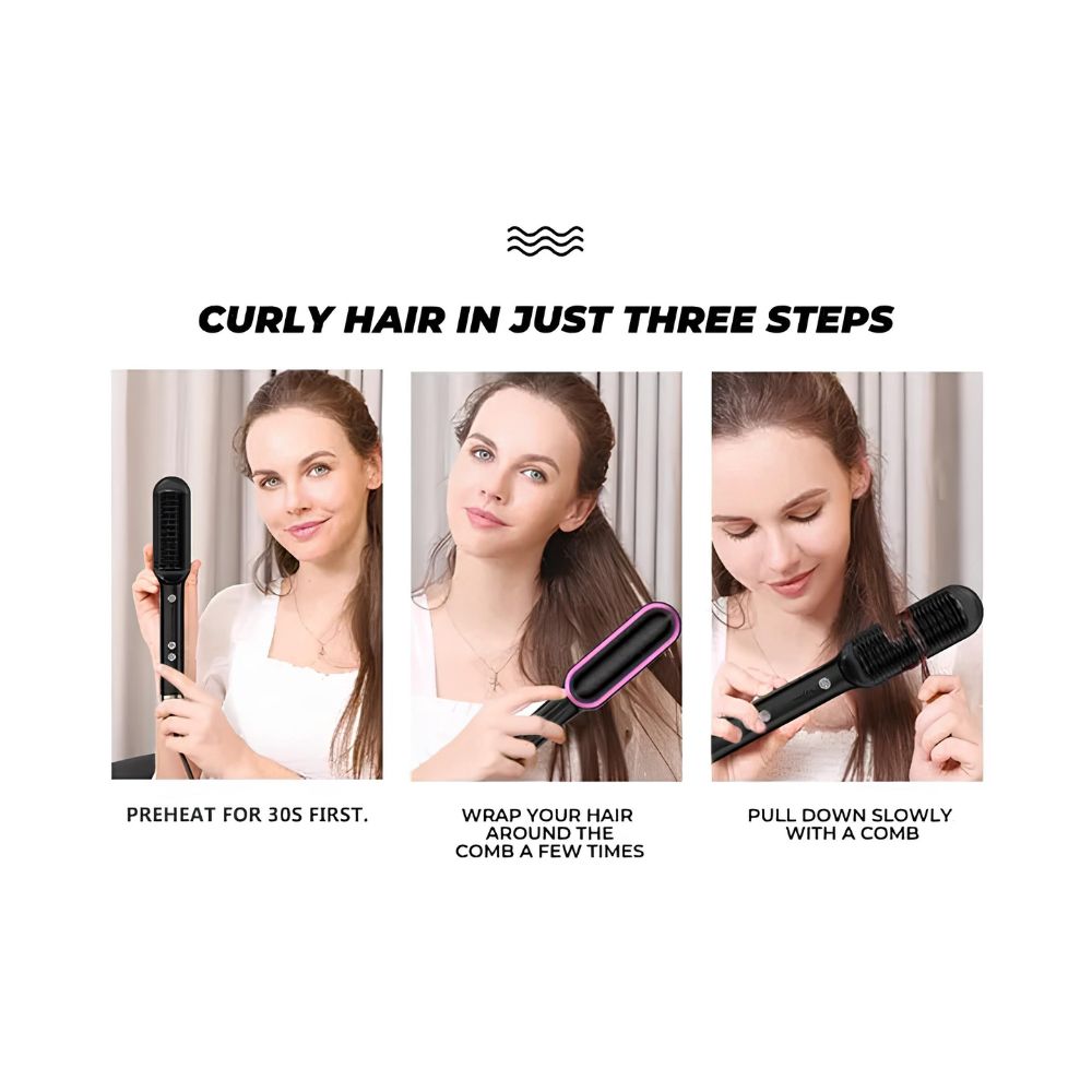 Str8Glide™ | Hair Straightener Comb for Women & Men