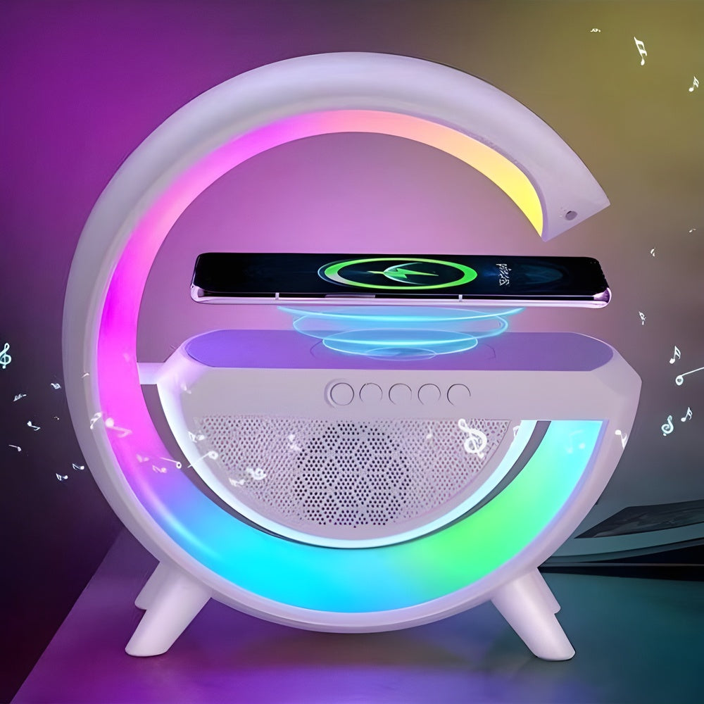 GloChargeSound™ | Wireless Charging Speaker Table Lamp