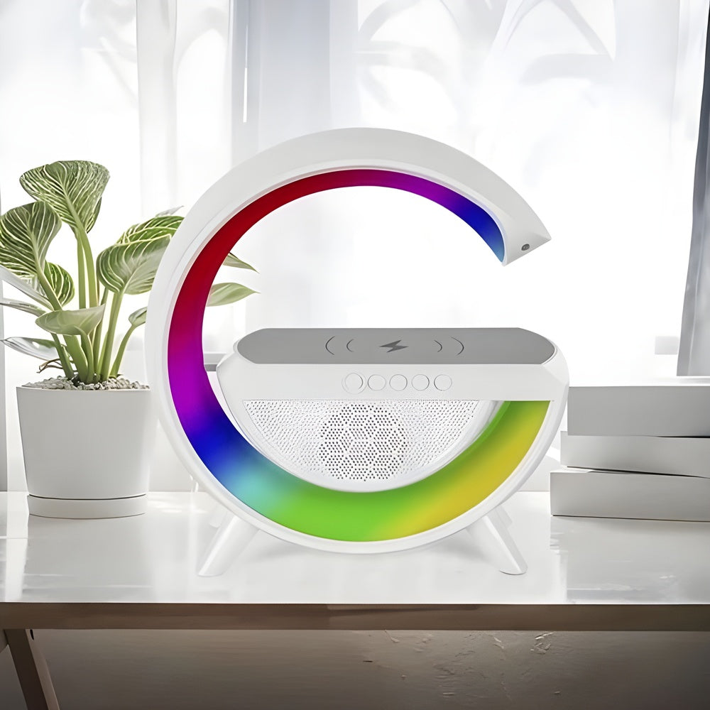 GloChargeSound™ | Wireless Charging Speaker Table Lamp