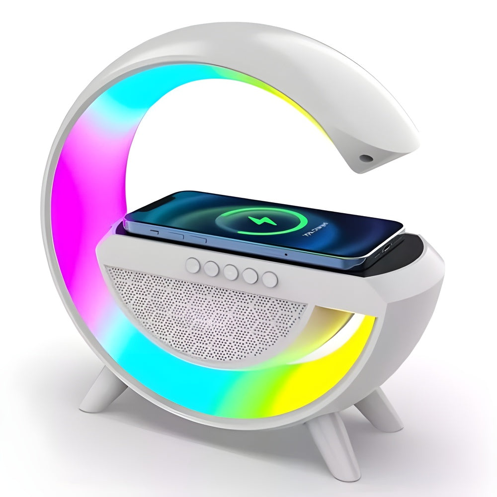 GloChargeSound™ | Wireless Charging Speaker Table Lamp