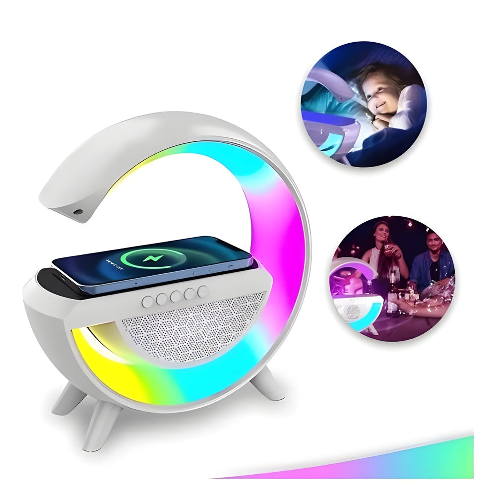 GloChargeSound™ | Wireless Charging Speaker Table Lamp