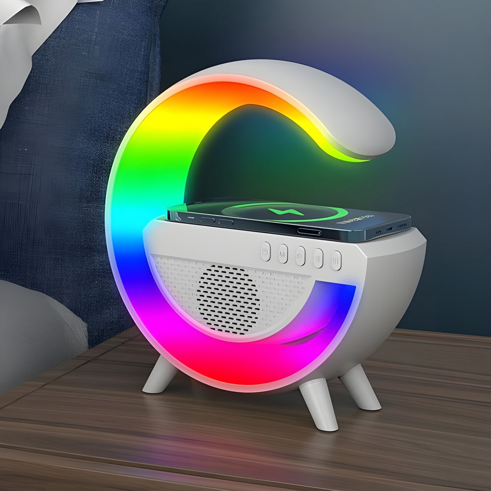 GloChargeSound™ | Wireless Charging Speaker Table Lamp